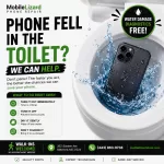 Water damaged iphone toilet